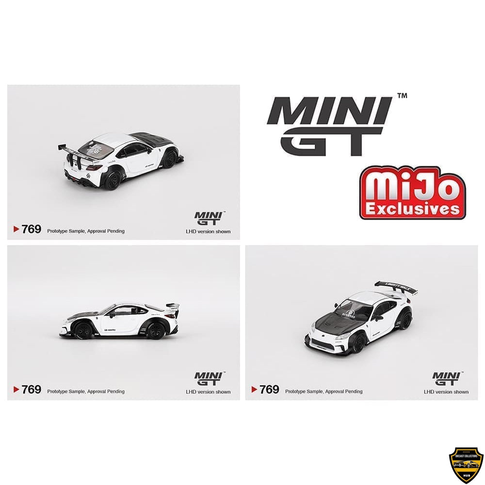 Mini GT 1:64 Toyota GR86 LB★Nation – White- MiJo Exclusives