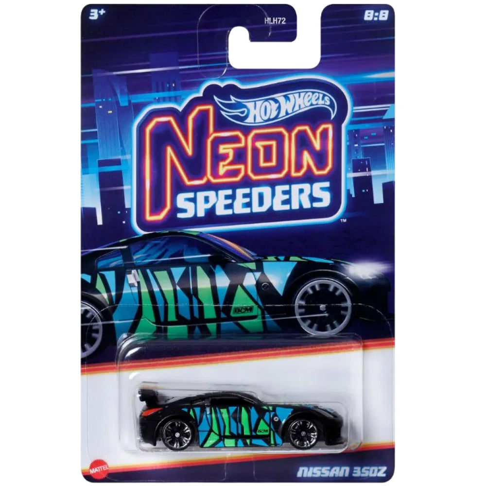 Hot Wheels Mainline # Neon Speeders - Nissan 350Z # 8/8