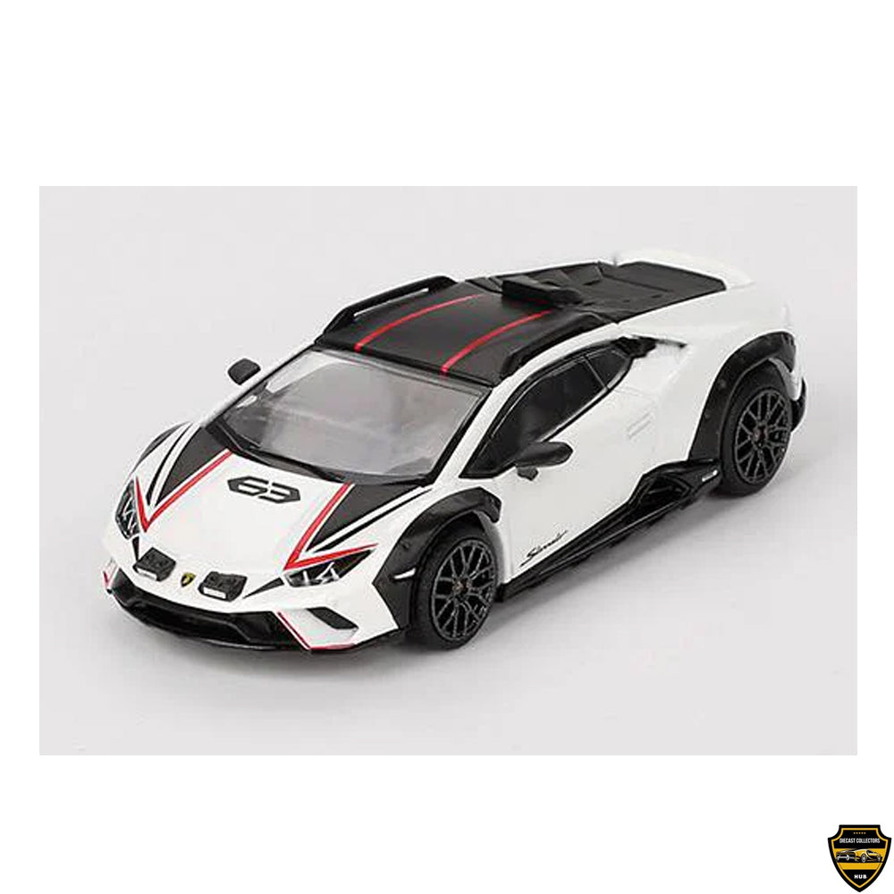 Mini GT 1:64 Lamborghini Huracán Sterrato – Bianco Asopo – MiJo Exclusives