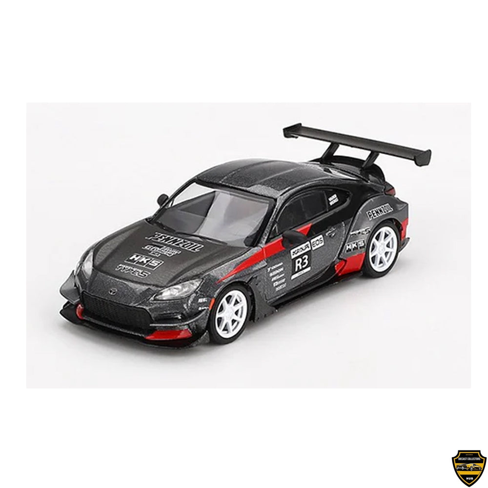 Mini GT 1:64 Toyota GR86 Larry Chen’s HKS Turbocharged GR86 – Grey – Limited Edition