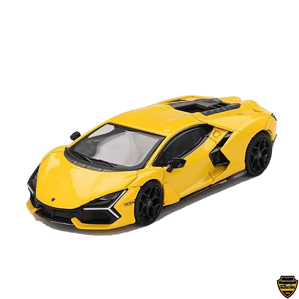 Mini GT 1:64 Die Cast # 886 - Lamborghini Revuelto – Giallo Yellow