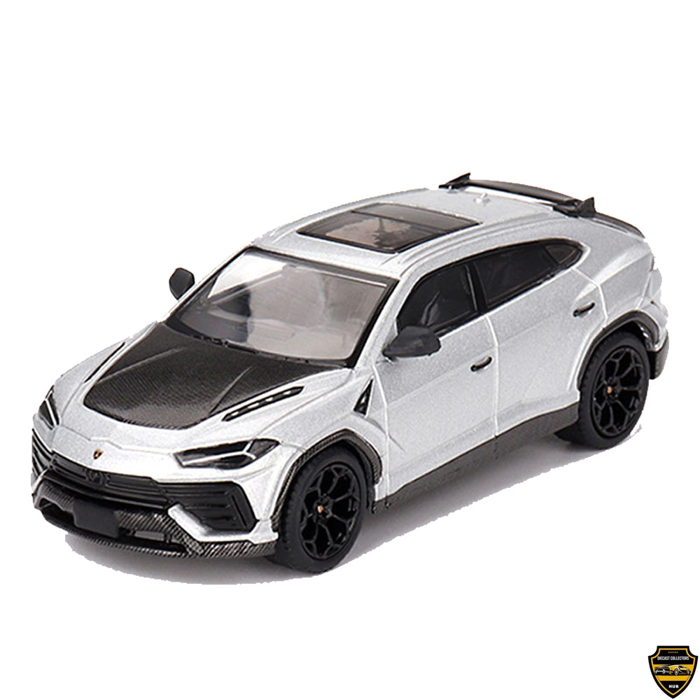 Mini GT 1:64 Die Cast # 747 - Lamborghini Urus Performante – Grigio Nimbus – MiJo Exclusives