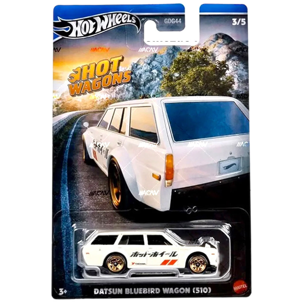 Hot Wheels Mainline # Hot Wagons - Datsun Bluebird Wagon (510) # 3/5