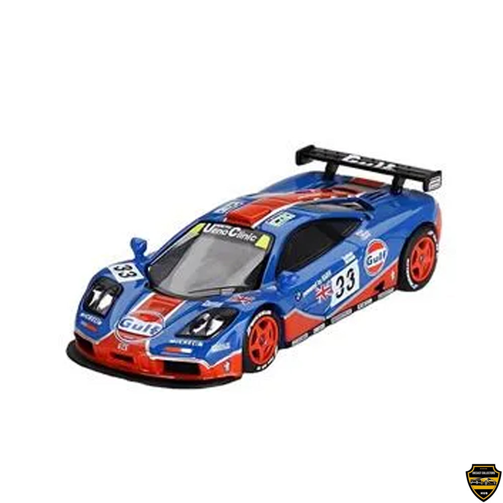 Mini GT 1:64 McLaren F1 GTR #33 1996 Le Mans 24Hr GULF – Blue – MiJo Exclusives