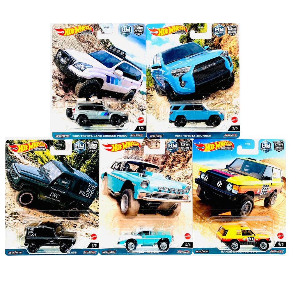 Hot Wheels Premium Set - Car Cultures 2023 F Case Off Road Assortment