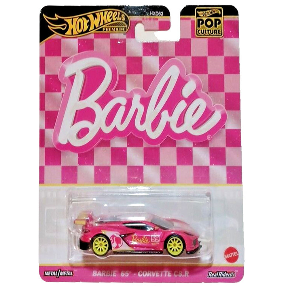 Hot Wheels Premium - Pop Culture # Barbie - Barbie 65 Corvette C8.R